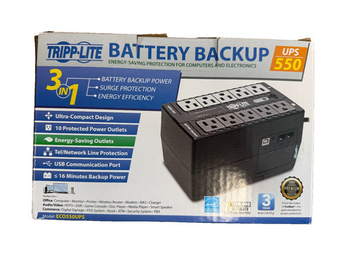 Tripp lite eco550ups 550va - eco550ups,