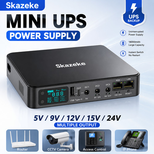 Portable mini ups 12v - portable, 5/9v/12v